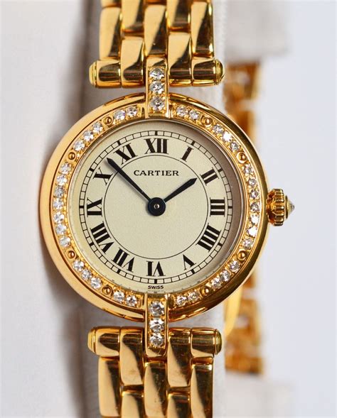 cartier uhr damen diamanten|cartier damenuhren modelle.